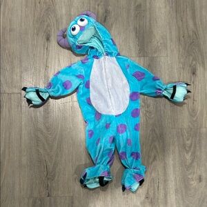 Cozy Blue and Purple Monster Footie for Kids